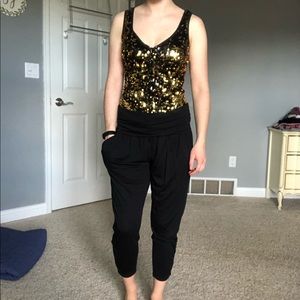 Black and Gold Dance Costume